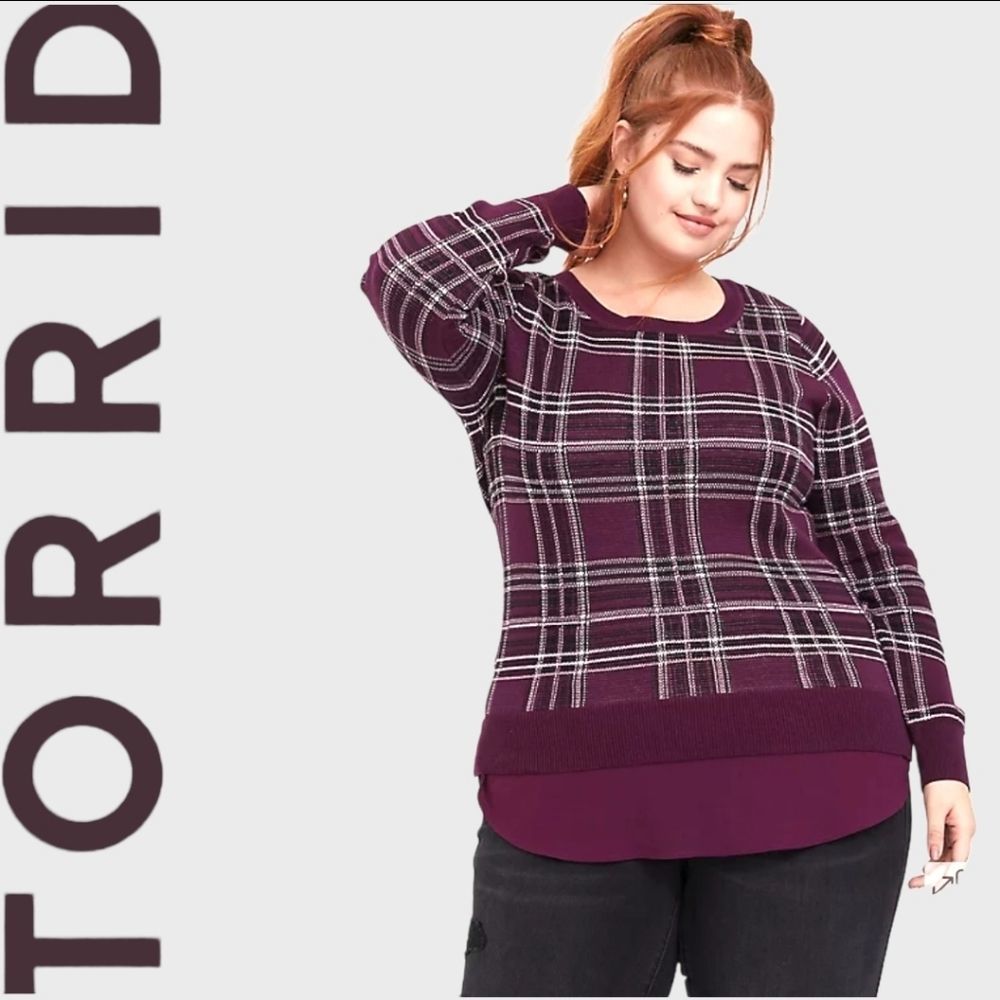 ➕ Torrid Plaid Sweater